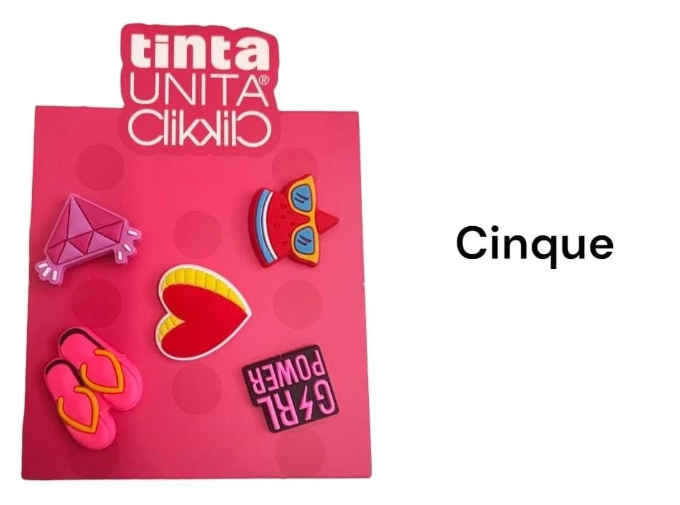 Tinta Unita Click: set da 5 PINS per personalizzare prodotti della linea Click