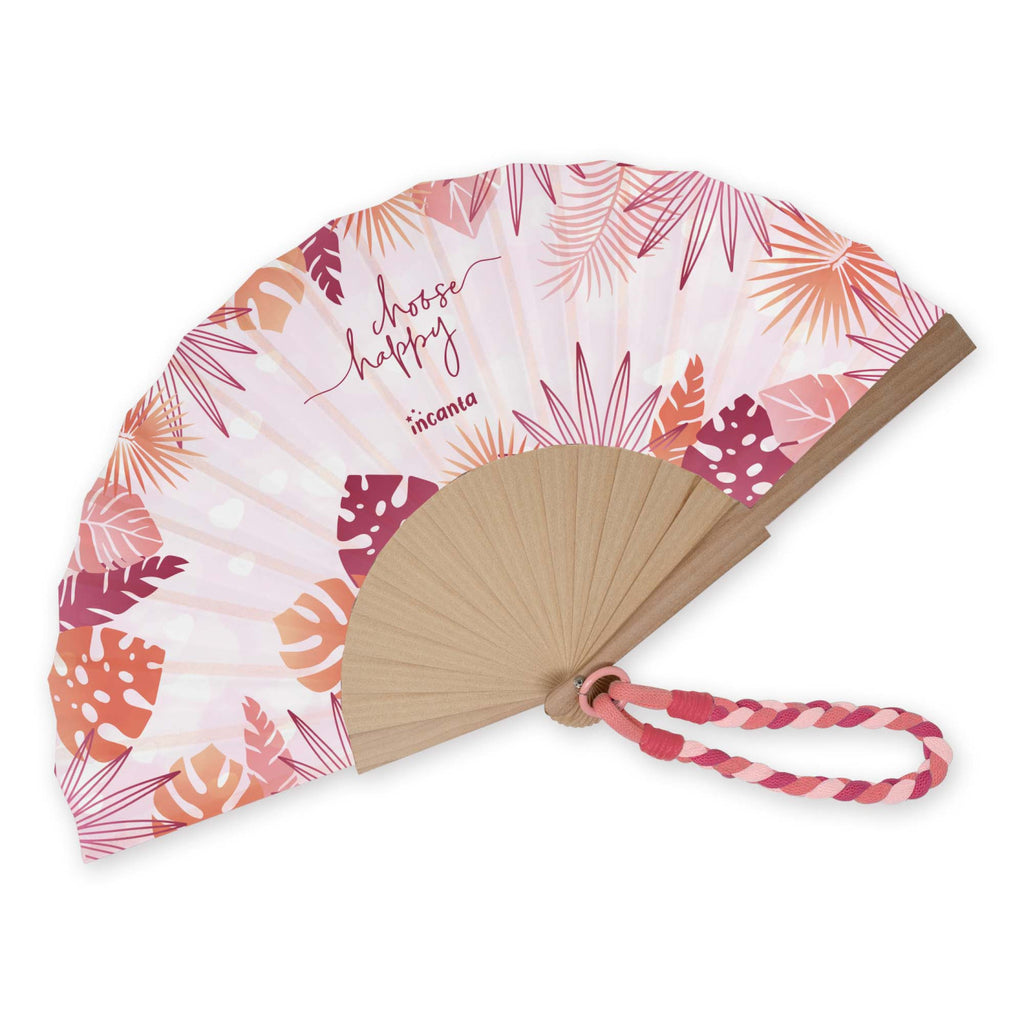 Ventaglio in Tessuto con Laccetto Incanta Paloma | 8 Fantasie, Idea Regalo