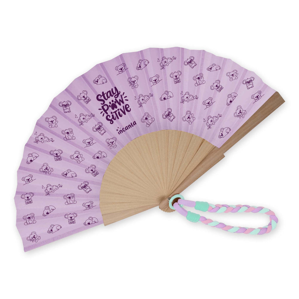 Ventaglio in Tessuto con Laccetto Incanta Paloma | 8 Fantasie, Idea Regalo